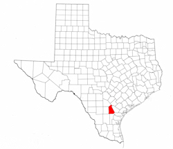 Live Oak County Texas - Location Map